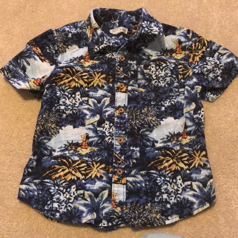 Hawaiian button down shirt
